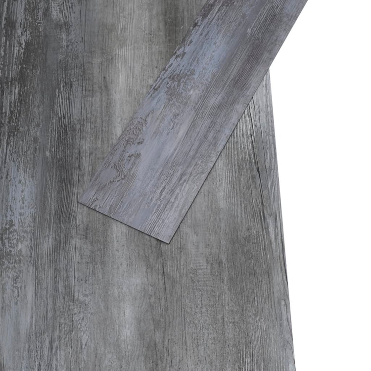 Planchers Vidaxl non auto-adhésifs 5,26 m² 2 mm en PVC gris brillant