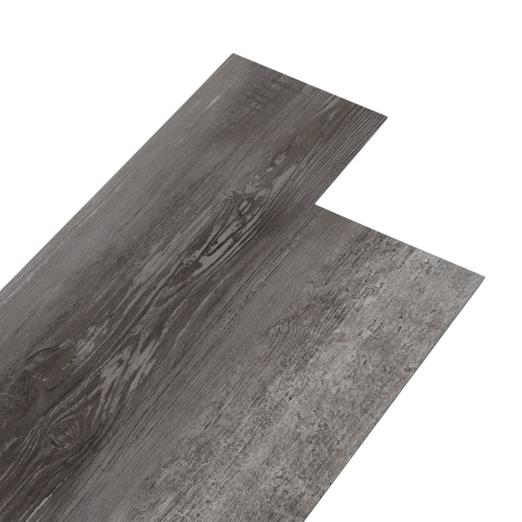 Planches de plancher vidaxl non auto-adhésive 4,46 m² 3 mm en PVC Bois rayé