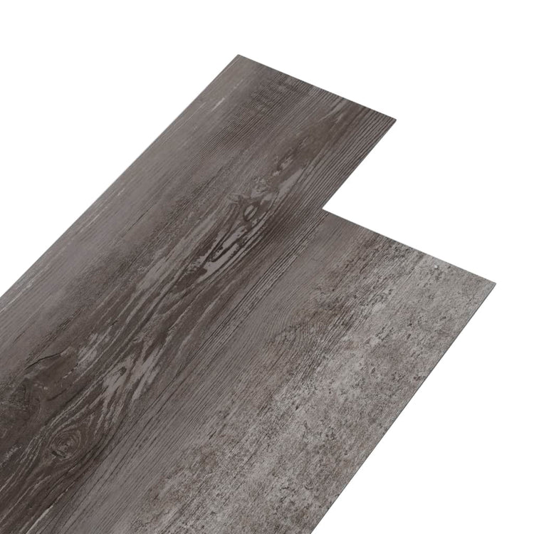 Planches de plancher vidaxl non auto-adhésive 4,46 m² 3 mm en PVC Bois rayé