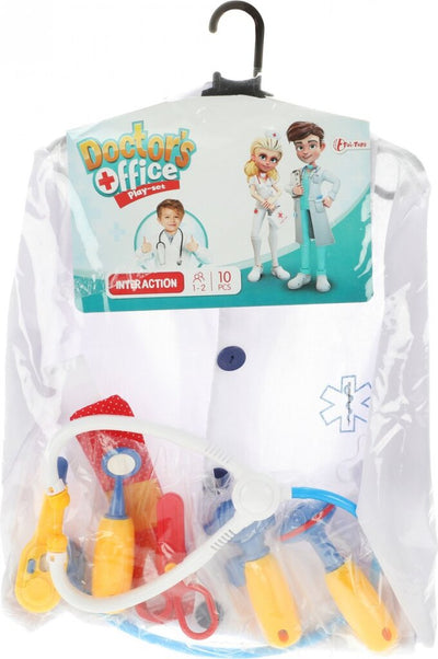 TOI-TOYS TOI-TOYS Reds Set Doctor Junior Polyester blanc 10 pièces