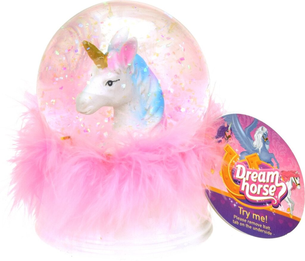 Dream Horse Snow Bol Unicorn avec de la lumière