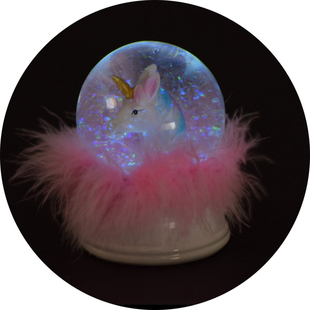 Dream Horse Snow Bol Unicorn avec de la lumière