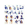 TOI-TOYS TOI-TOYS Craft Puzzle AAP Junior 25,8 cm bleu 59 pièces
