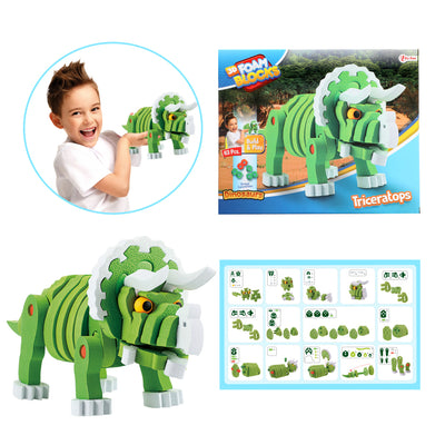 TOI-TOYS TOI-TOYS Craft Puzzle Tricera Junior 25,8 cm Green 59 pièces