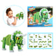 TOI-TOYS TOI-TOYS Craft Puzzle Tricera Junior 25,8 cm Green 59 pièces