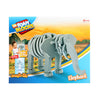 Toi-toys toi-toys 3d puzzle Elephant Junior 31,5 cm mousse grise 75 pièces