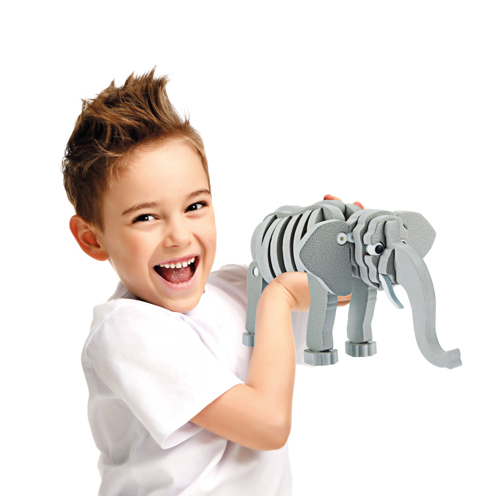 Toi-toys toi-toys 3d puzzle Elephant Junior 31,5 cm mousse grise 75 pièces