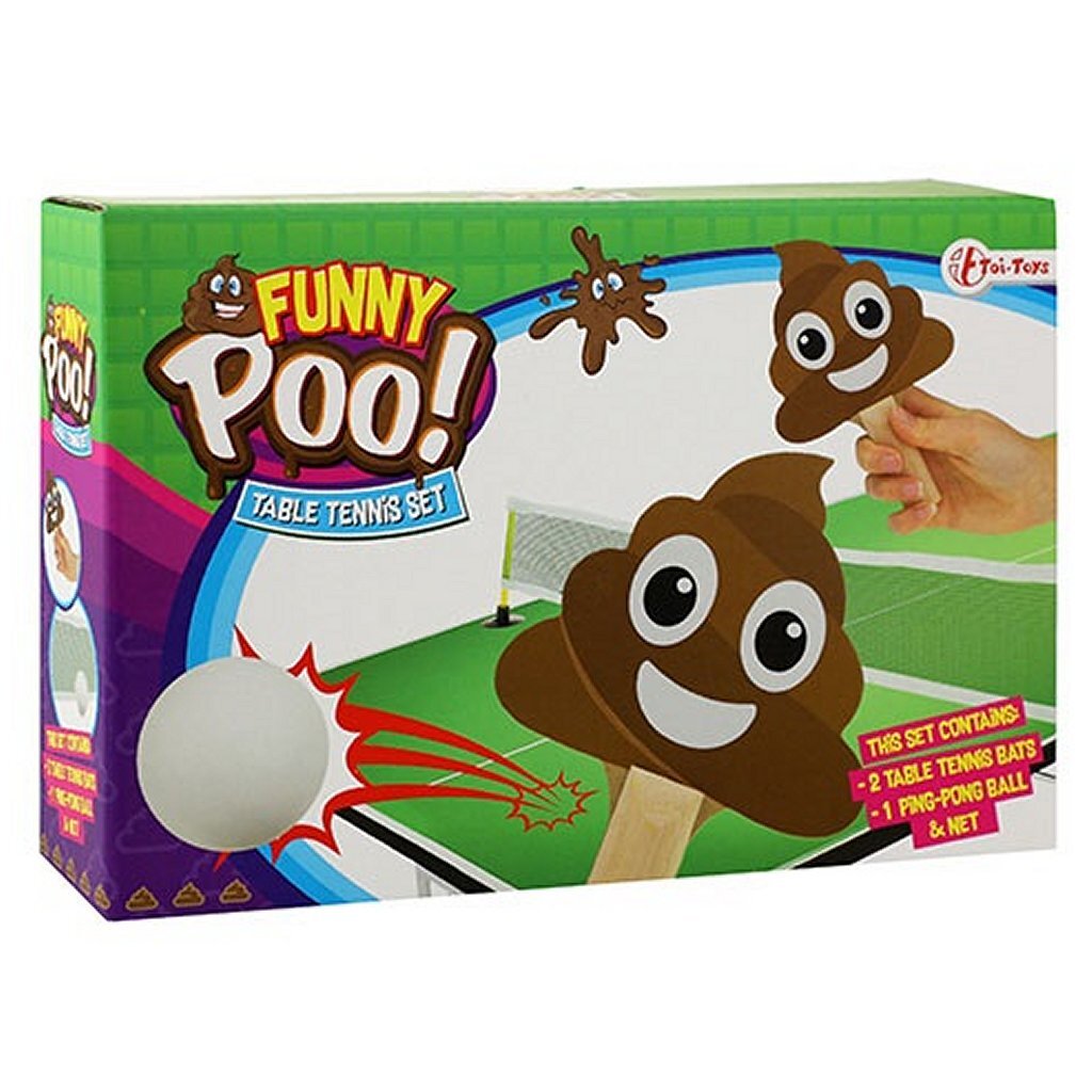 Poo Poo Funny Poo Table Tennis Set