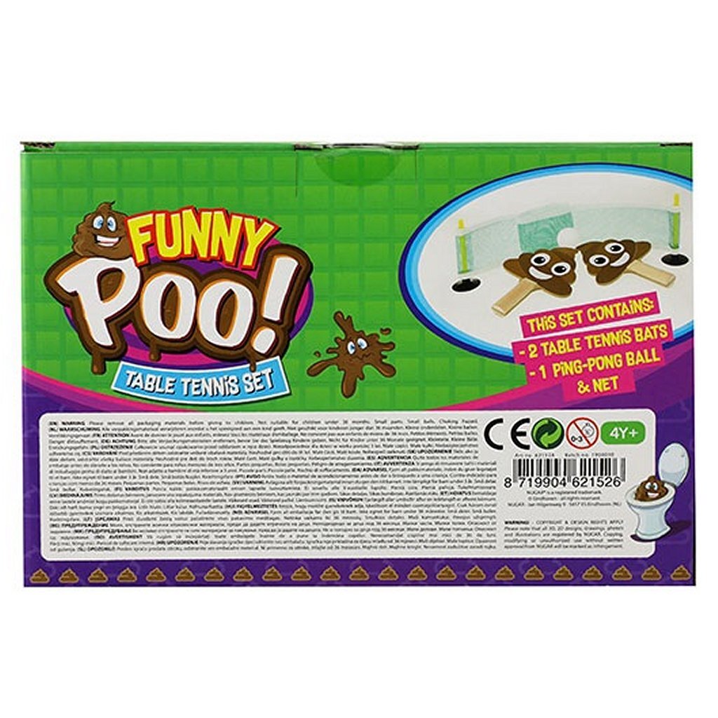 Poo Poo Funny Poo Table Tennis Set