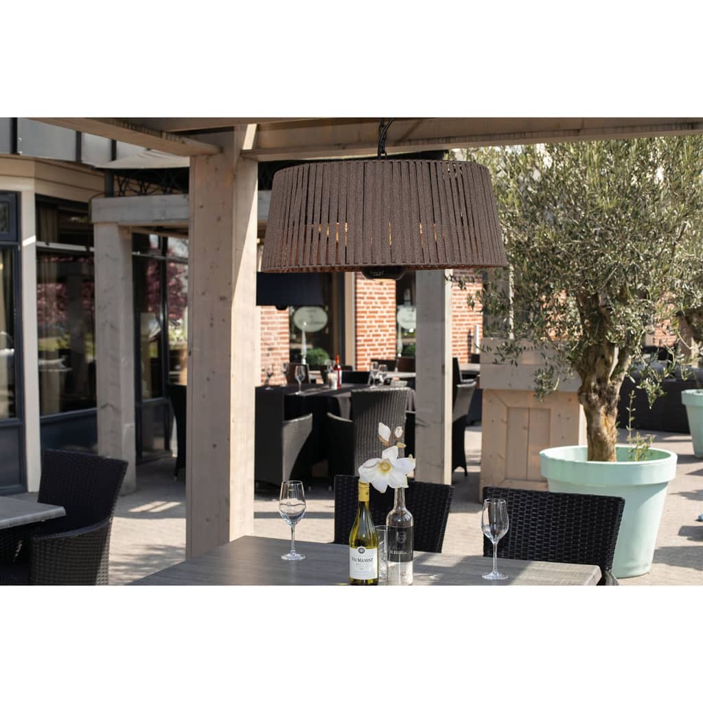 Sunré du soleil suspendu avec artix corda 1800 w halogénique brun