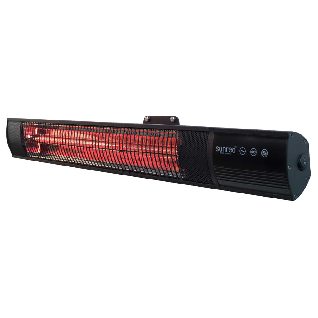 Sunred Sunred mur chaud diamant foncé 2500 W en or rose carbone noir