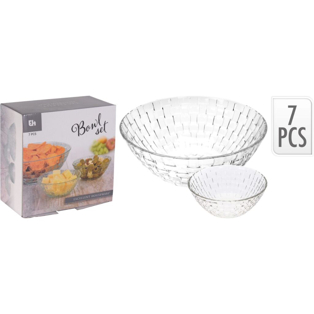 Excellent set de verre de la maison de chambre à domicile 7 pièces
