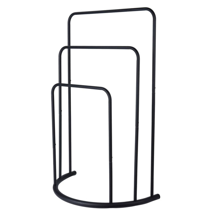 Solutions de salle de bain Solutions de salle de bain Rack de serviettes debout 49.5x75 cm en métal noir