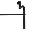 Solutions de salle de bain solutions de salle de bain porte-serviette de porte métal noir