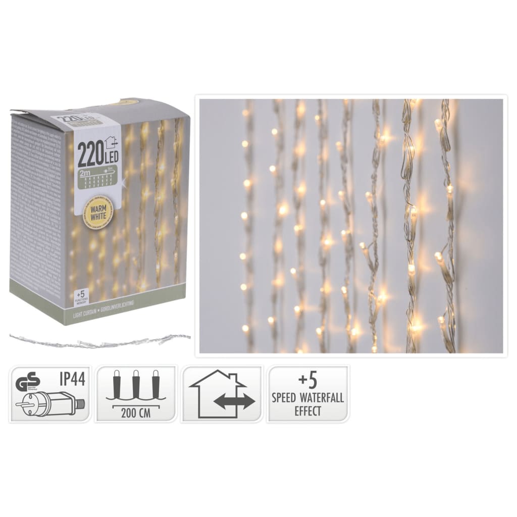 Ambiance Ambiance Light Curtain avec 220 LED