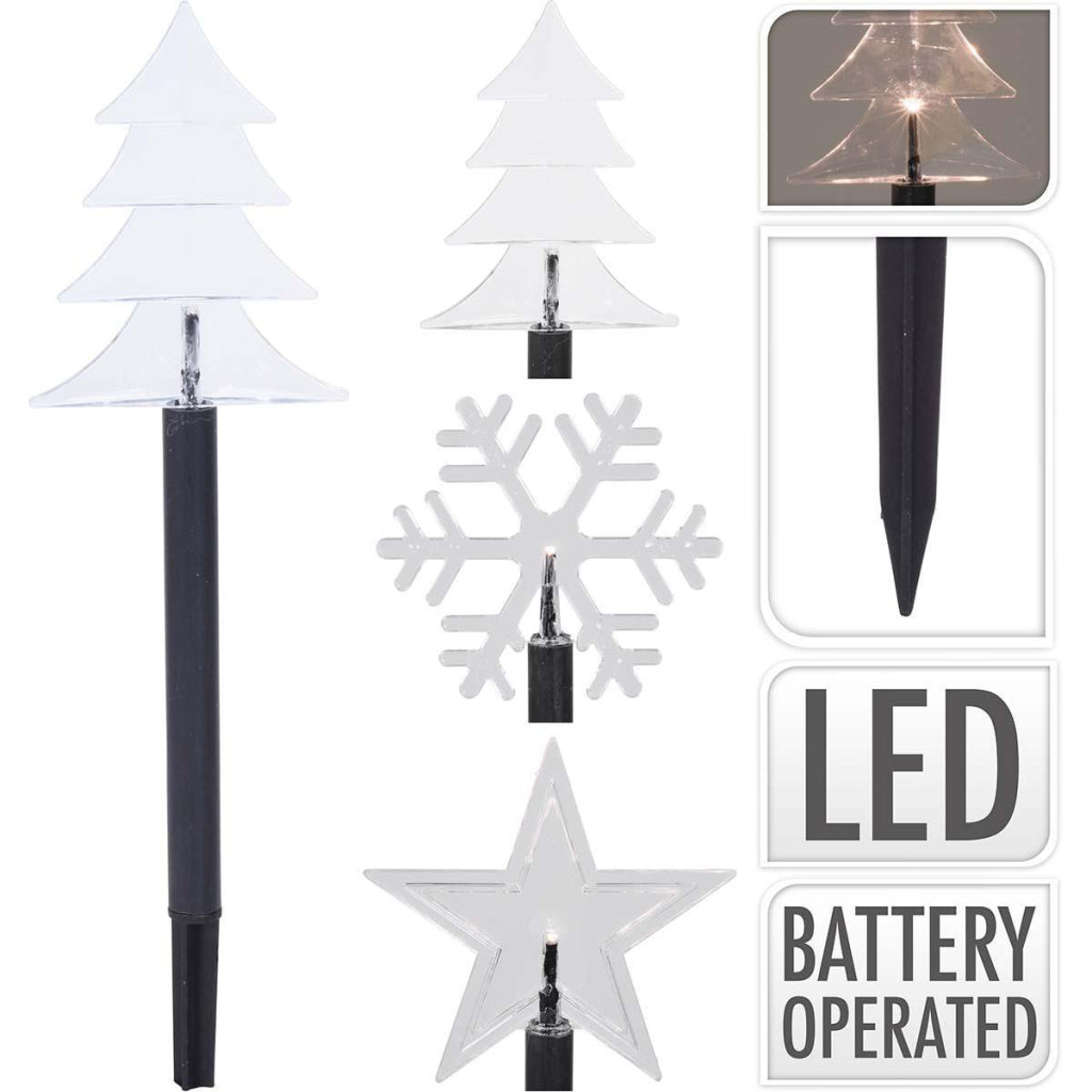 S.I.A. S.I.A. Éclairage de Noël LED sur la broche de terre IP44 + Timer 5 pièces
