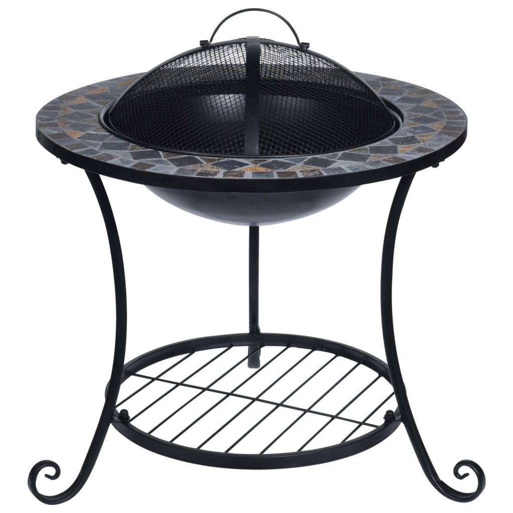 Progarden Progarden Fire Bowl avec conception de mosaïque 58x58x44 cm