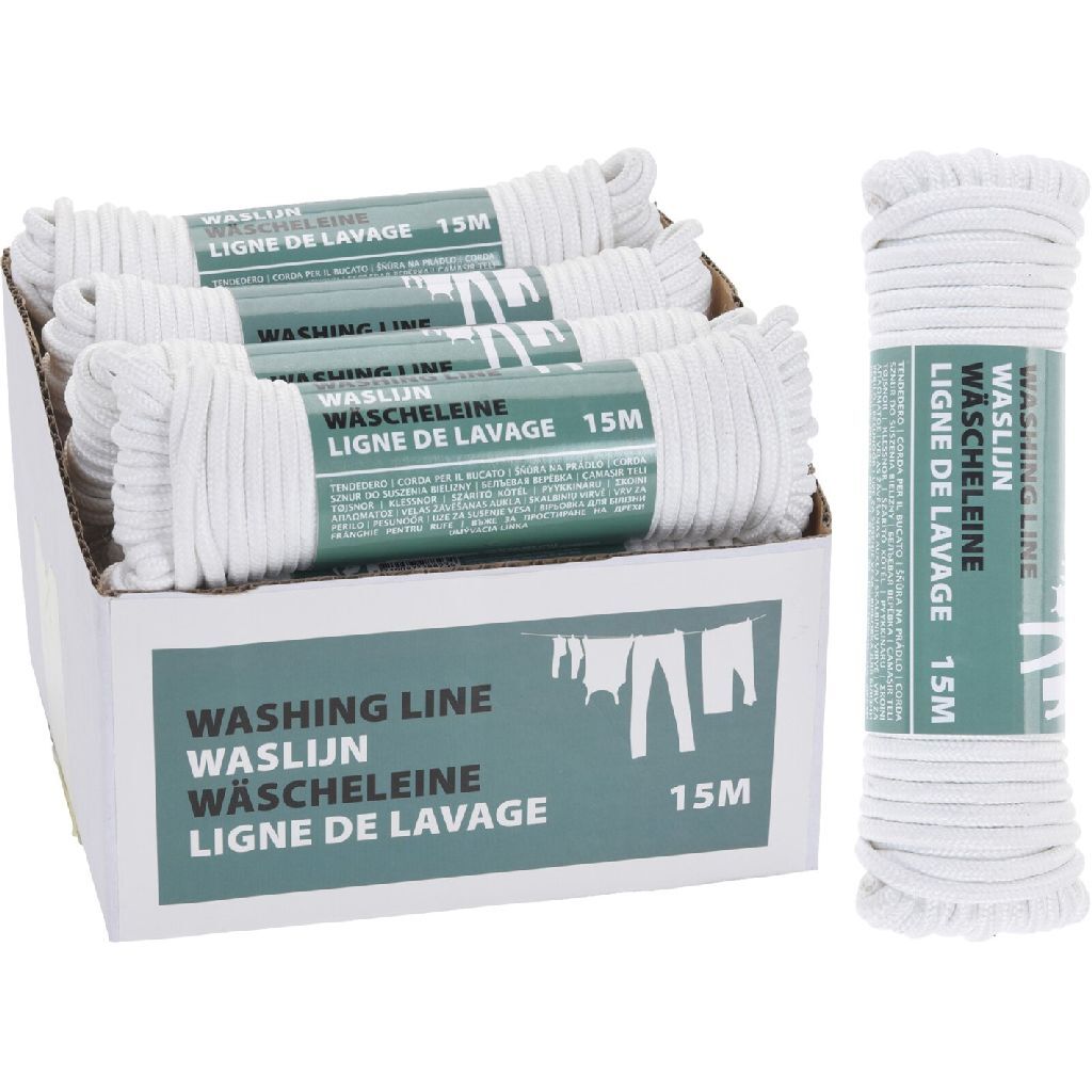 Ligne de base Polyester 15m blanc