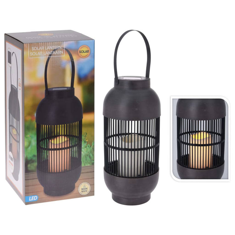 Progarden Progarden Lantern avec bougies solaire a mené Roard Black