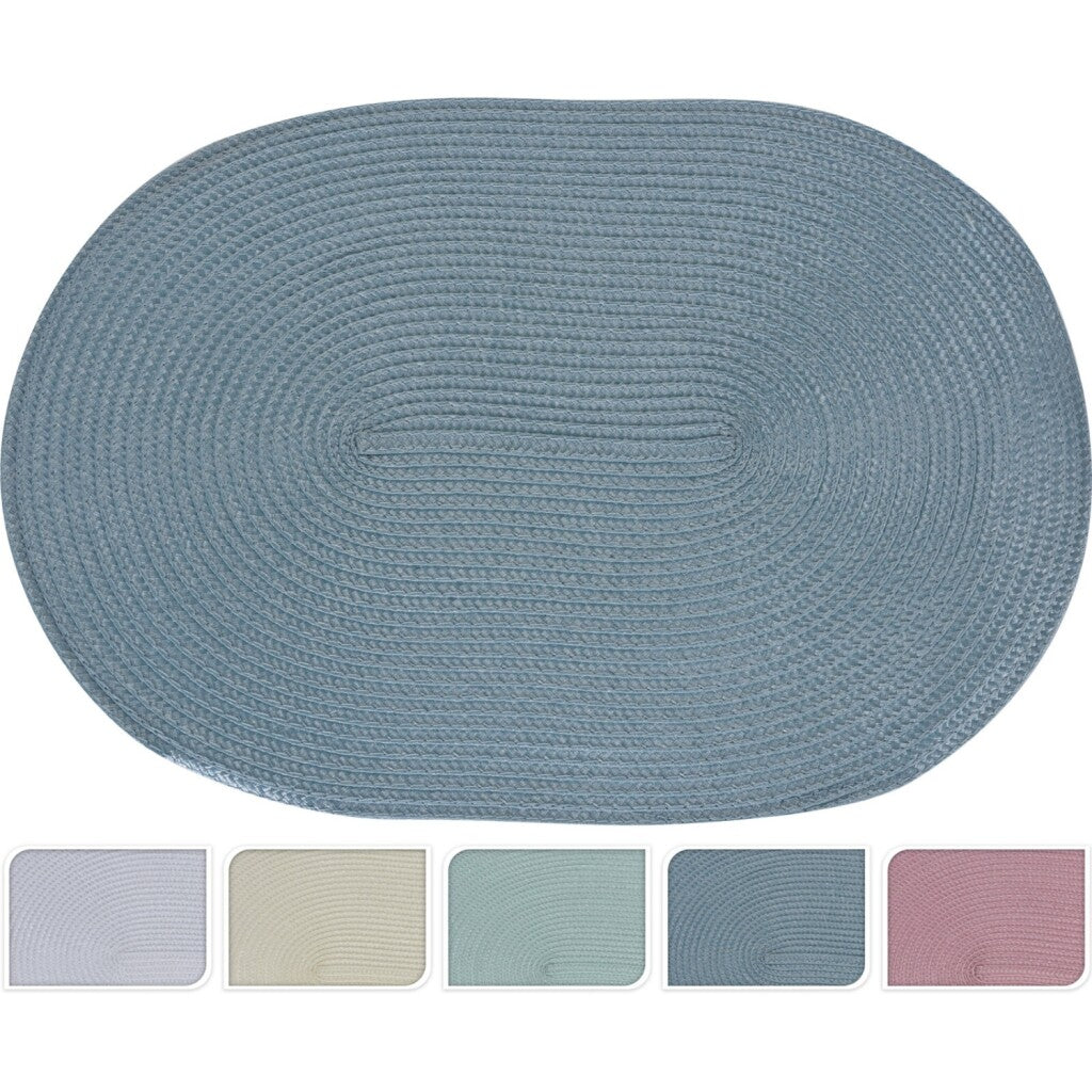 Placemat divers ovale 44x29 cm 5 couleurs différentes