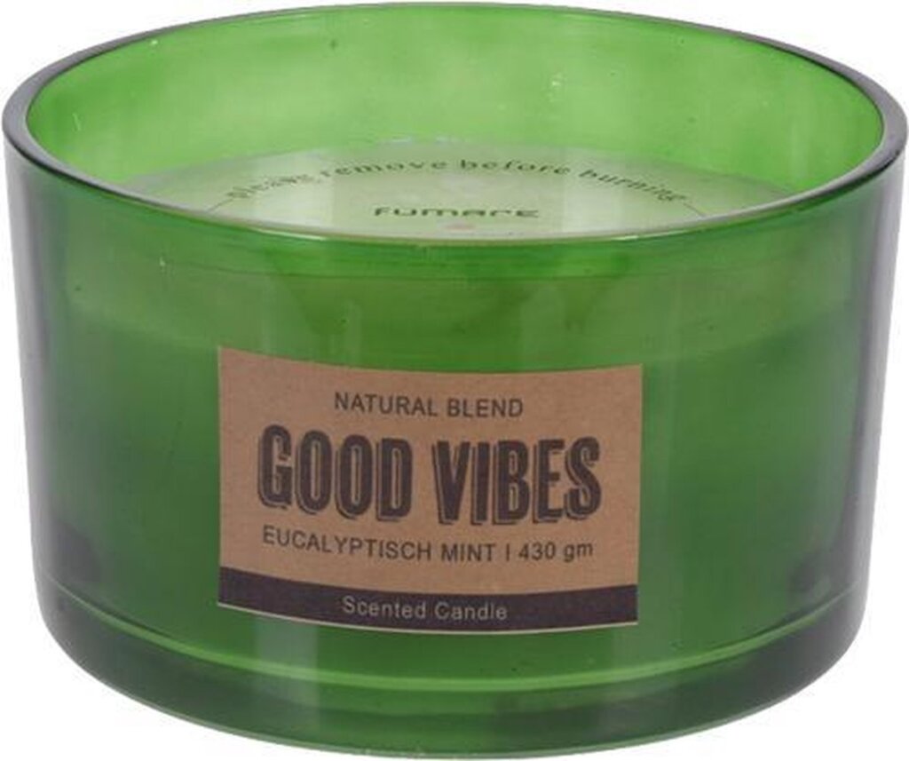 H S SCENT COUTON EN GLASSE EUCALYPTUS MINT AVEC TEXT