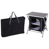 Redcliffs Camping Cabinet pliable 60x45x64 cm noir - afbeelding 2