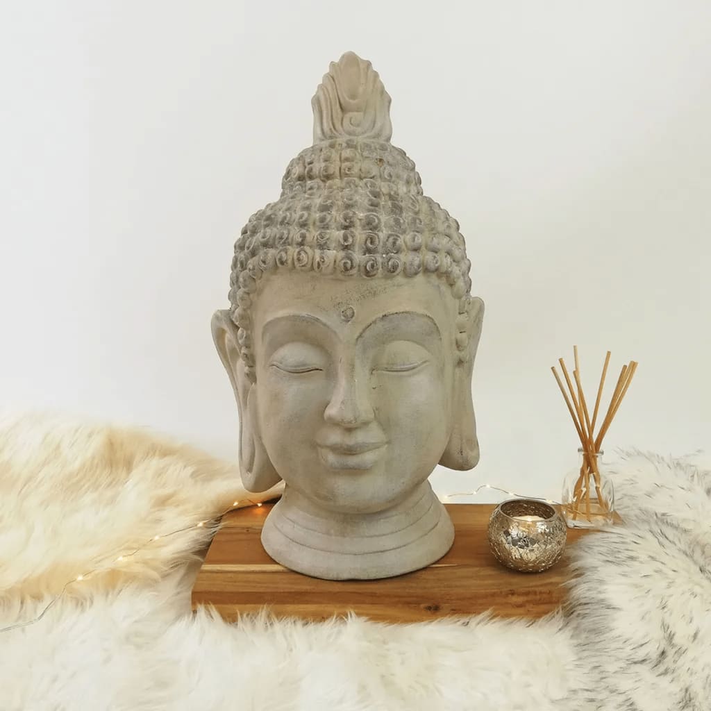 Progarden Progarden Buddhahoofd décoratif 23x22x45 cm