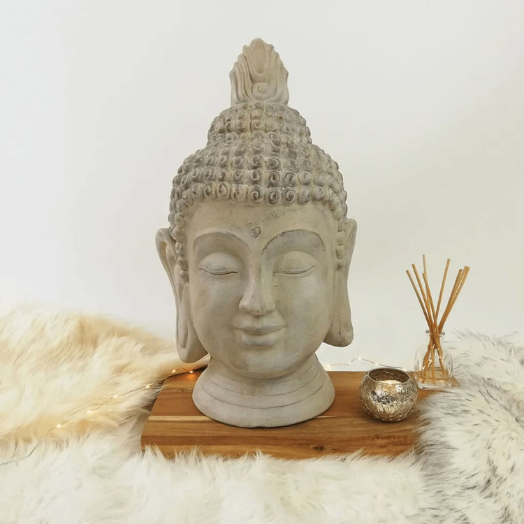 Progarden Progarden Buddhahoofd décoratif 31x29x53,5 cm