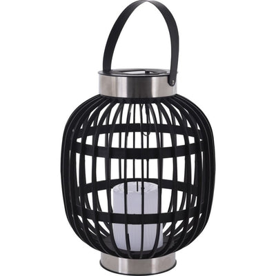 Progarden Progarden Lanterne avec bougie solaire a mené à 35 cm noir