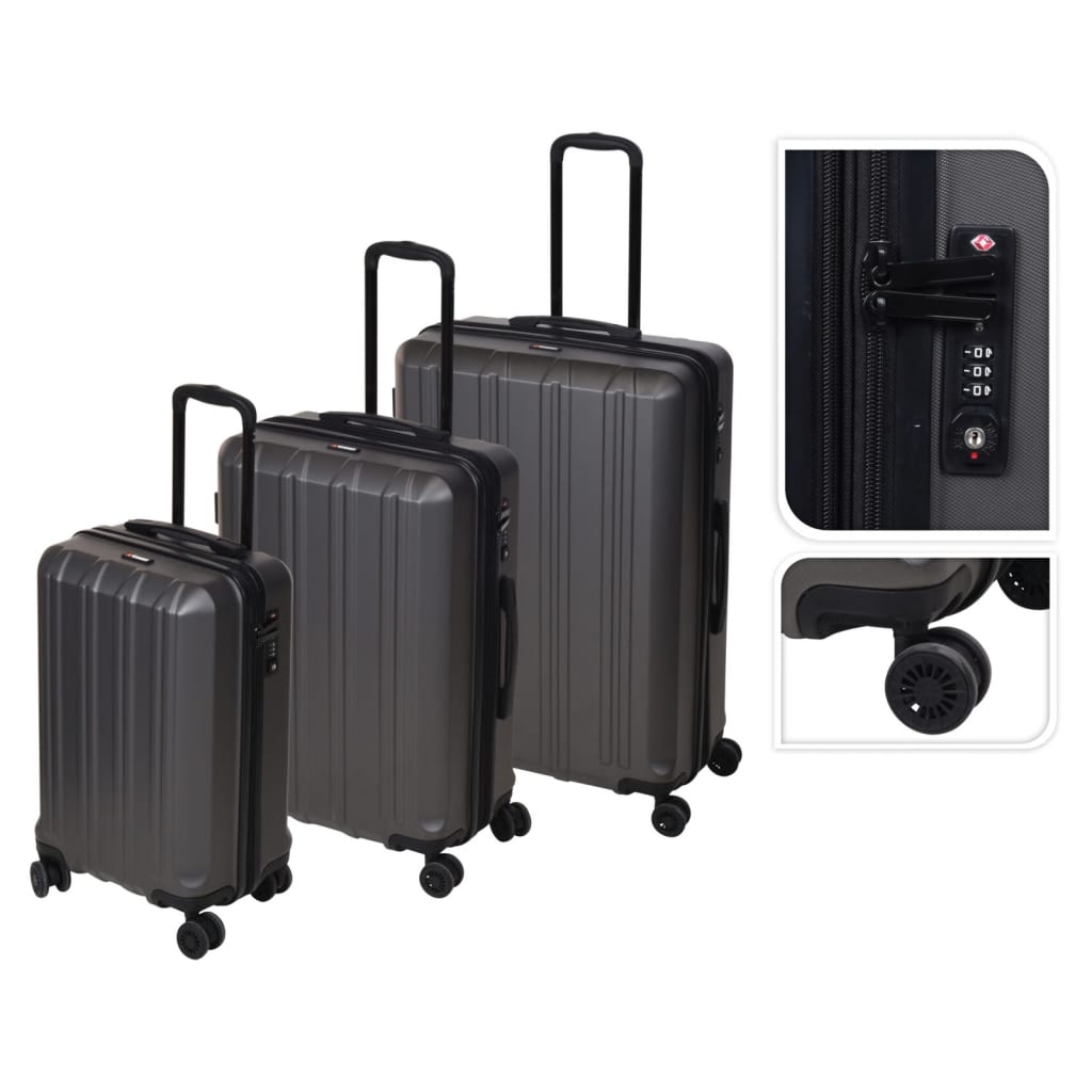 PROWORLD PROWORLD en 3 parties à bagages avec TSA Slot Black