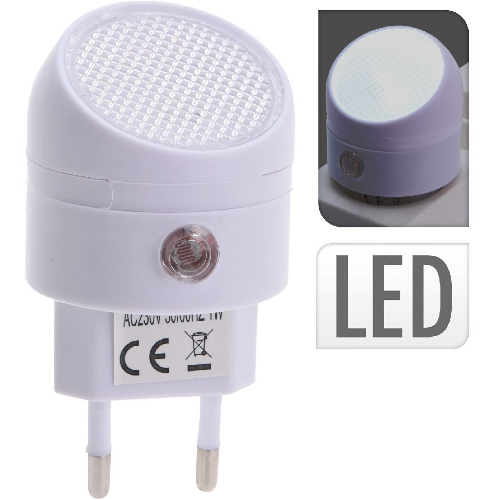 Lampe de nuit LED Basic avec capteur blanc