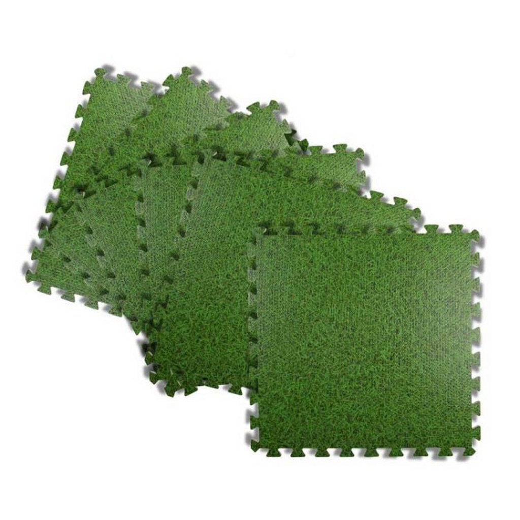 Carreaux de piscine d'herbe sprint, 40x40 cm (6 pièces)