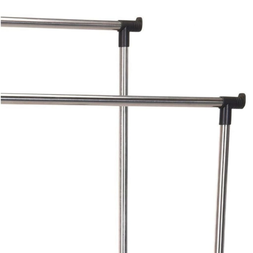 Solutions de stockage Solutions de stockage Rack de vêtements avec roues doubles 80x42x (90-160) cm