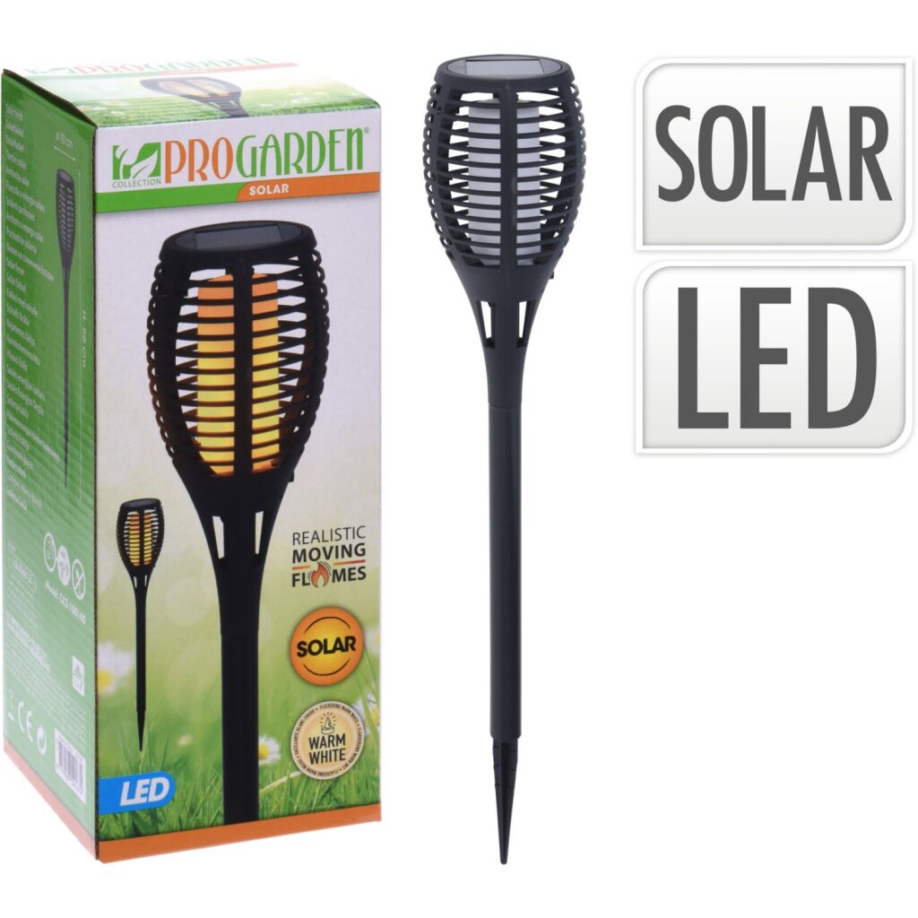 Pro Garden Garden LED Fakkel 10x58 cm noir