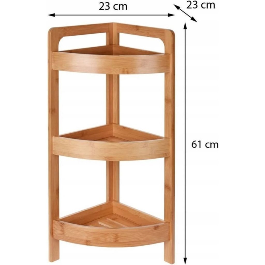 Solutions de salle de bain Solutions de salle de bain Rack de salle de bain Bamboo à 3 couches