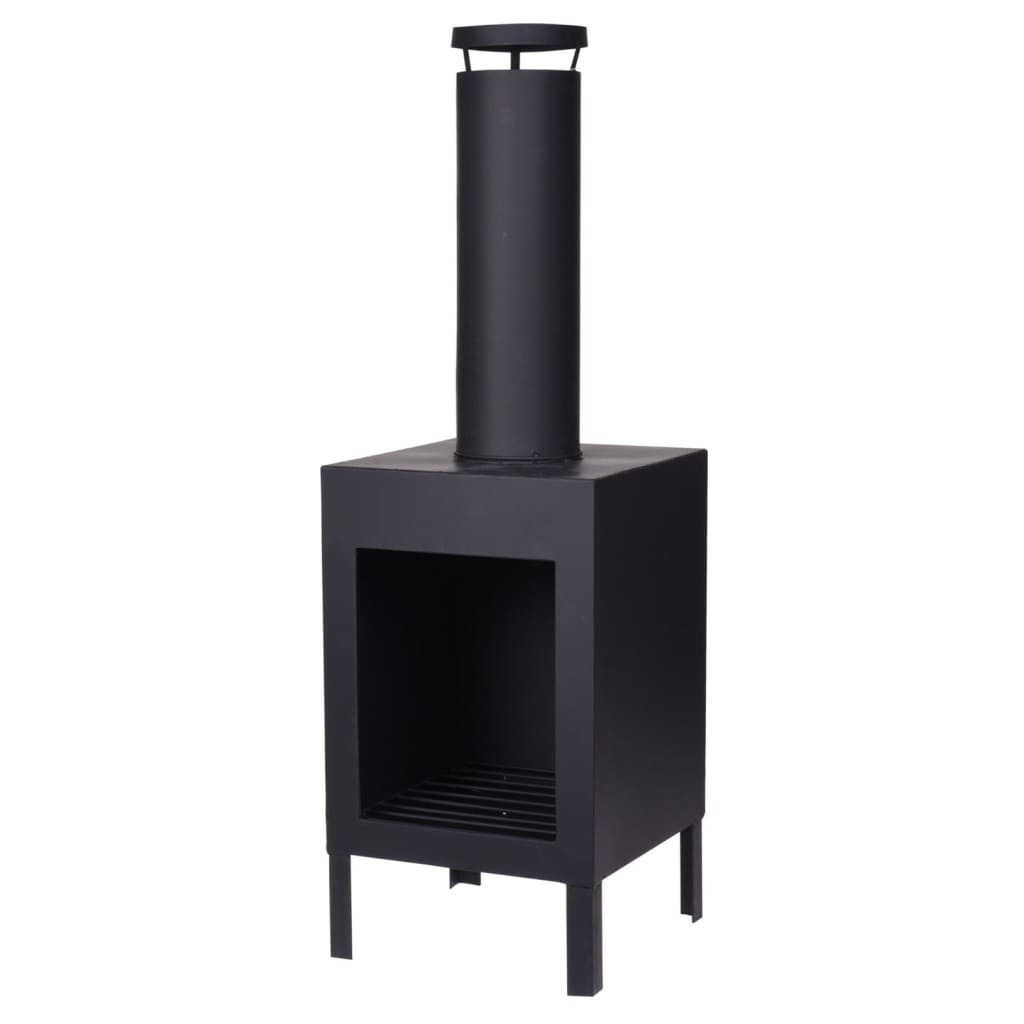 Progarden Progarden Fire entendu avec Chimney 100 cm noir
