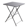 Excellente table pliante d'articles ménagers 60x60x71 cm anthracite