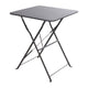 Excellente table pliante d'articles ménagers 60x60x71 cm anthracite