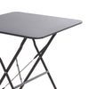 Excellente table pliante d'articles ménagers 60x60x71 cm anthracite