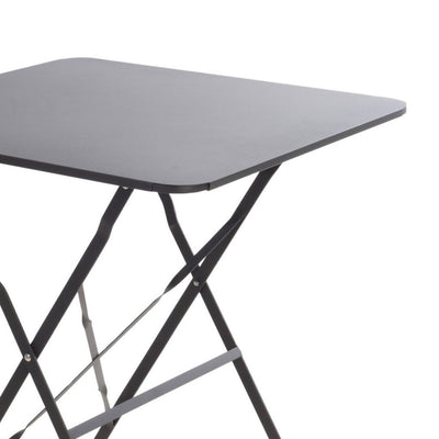 Excellente table pliante d'articles ménagers 60x60x71 cm anthracite
