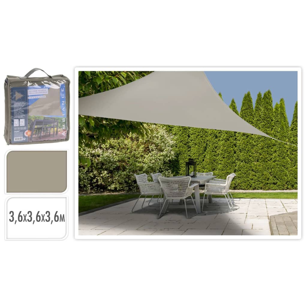 Progarden Triangle de tissu d'ombre progarden 3,6x3,6x3,6 m Sable -Colored