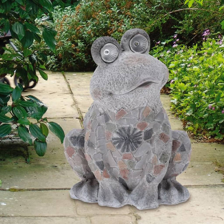 Progarden Progarden Garden Decoration Frog avec l'éclairage solaire MgO