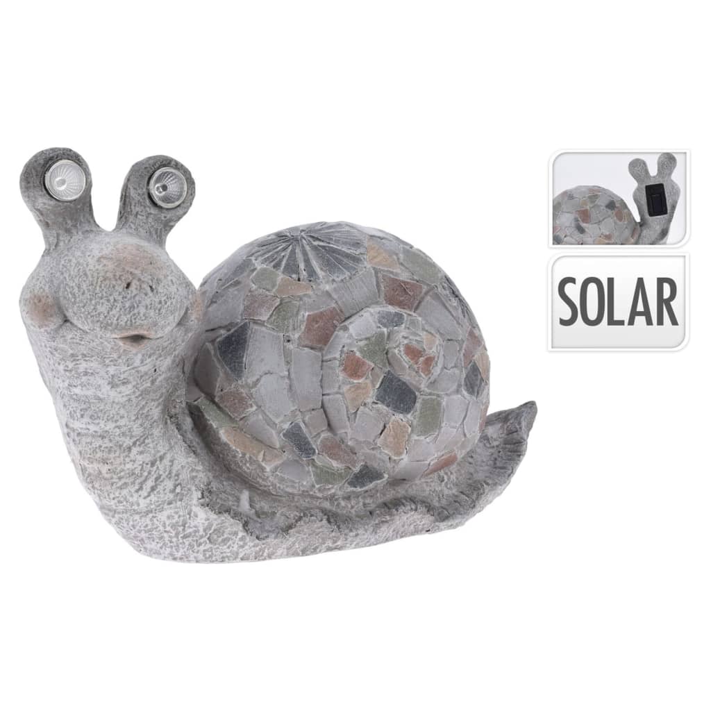 Progarden Progarden Garden Decoration Snail avec l'éclairage solaire MgO