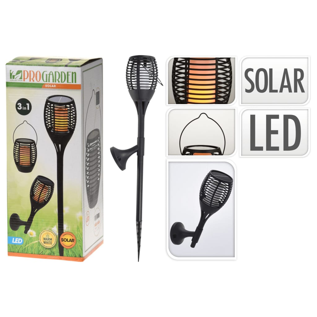 Progarden Progarden Garden lampe 3-en-1 LED Black