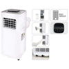 Excellent climatiseur électrique électrique avec télécommande 1500 W blanc