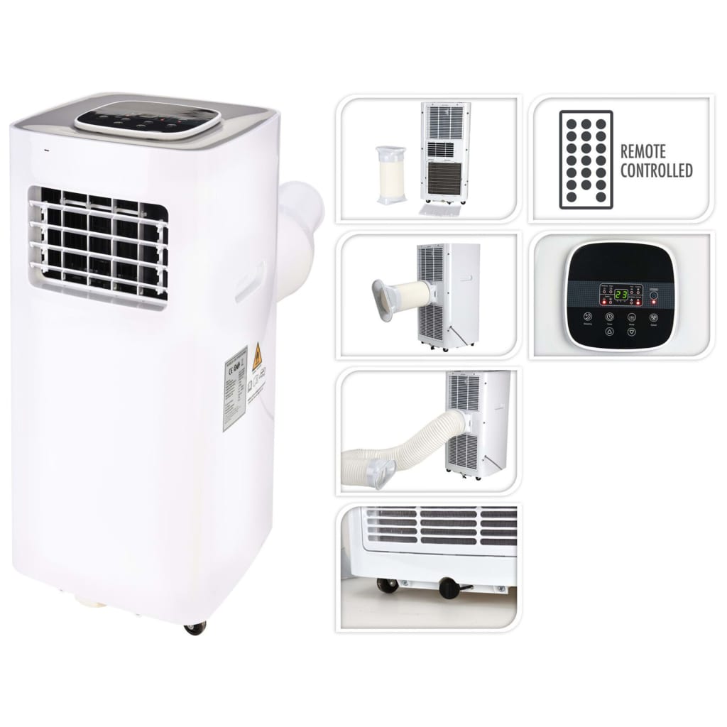 Excellent climatiseur électrique électrique avec télécommande 1500 W blanc