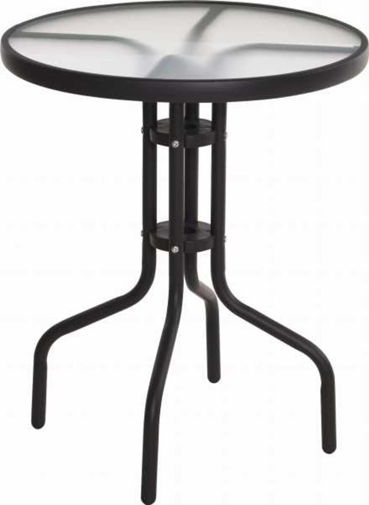 Table du balcon en verre rond du jardin professionnel 60x70cm