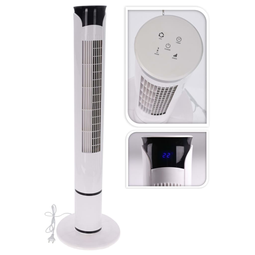 Excellent torenvator électrique électrique avec télécommande 45 w blanc