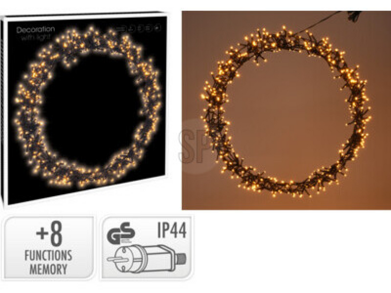 Anneau LED noir 400 LED ø48cm