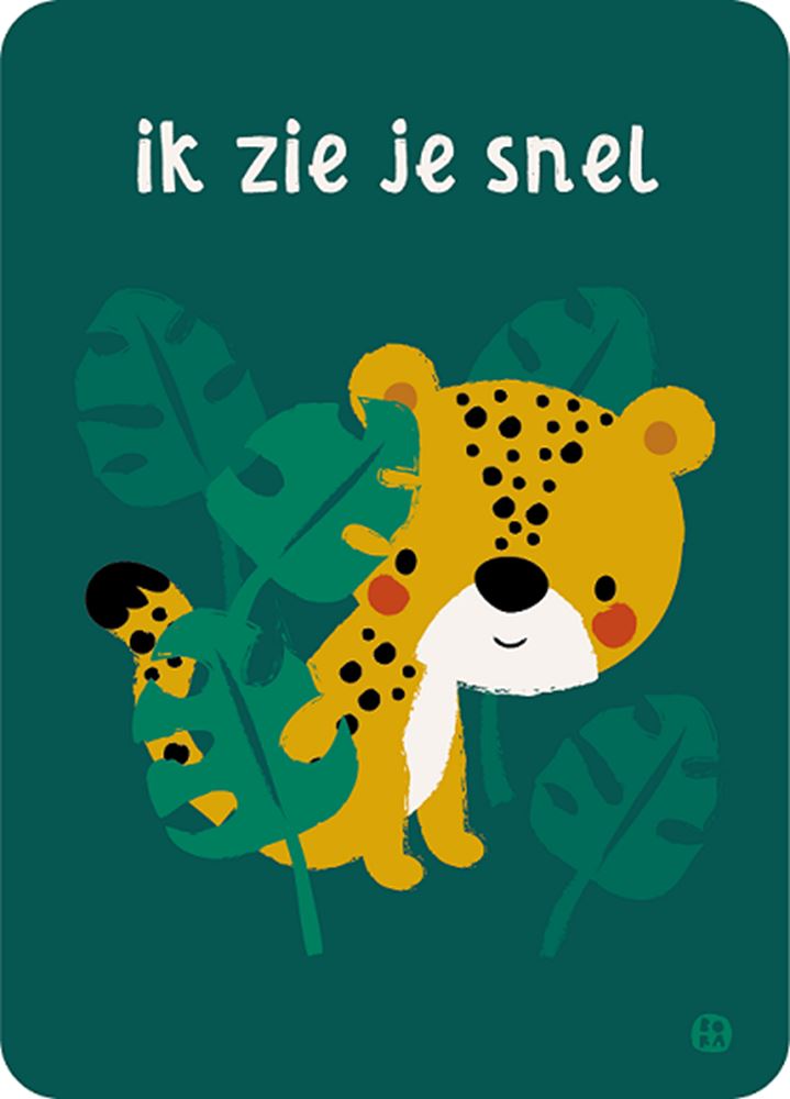Carte postale de la jungle. Je te verrai bientôt. (5